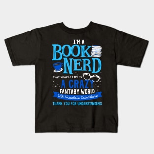 I'm a Book Nerd Kids T-Shirt